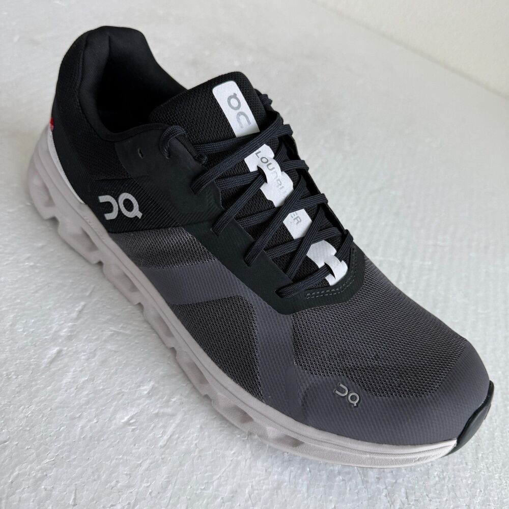 On Men's Cloudrunner Sneakers, Eclipse/Frost, 13 Medium US Running Shoes - Picture 11 of 16